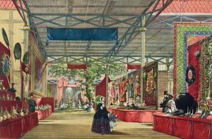 Vue de la section indienne de la Grande Exposition de 1851, de Dickinsons Comprehensive Pictures - English School