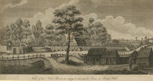 Vue de la New River, telle que transportée à travers le cadre à Bush Hill - English School