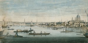 Vue de la rivière Thames, Londres - English School