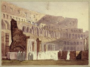 Vue du Colisée romain, vers 1800