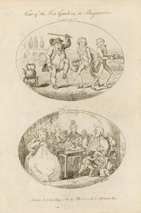 Vue des jardins de thé à Bayswater - English School