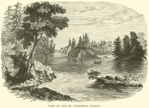 Vue sur le Saint-Laurent, Canada - English School