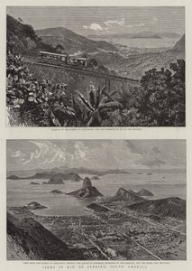 Vues de Rio de Janeiro, Amérique du Sud (gravure) - English School