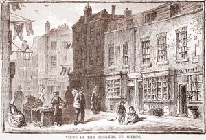 Vues dans le Rookery, St. Giles