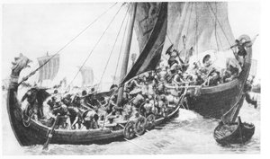 Navires vikings - English School
