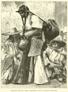 Indiens de village, du nord du Mexique, porteurs d