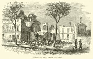 Village près de Blois après le siège, décembre 1870 - English School