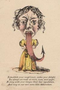 Carte de Saint-Valentin au vinaigre (lithographie couleur) - English School