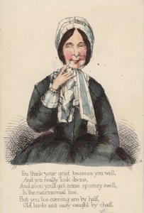 Carte de Saint-Valentin au vinaigre (lithographie couleur) - English School