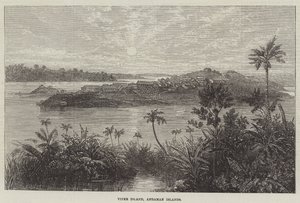 Île Viper, îles Andaman (gravure) - English School