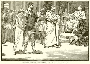 Vertus de la femme romaine.--Virginia dans le forum - English School
