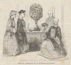 Visite de cérémonie à un mandarin supérieur