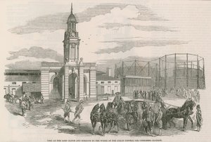 Visite du Lord Maire et des shérifs aux travaux de la Great Central Gas Consumers Company - English School