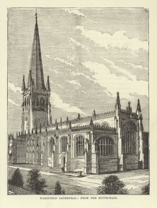 Cathédrale de Wakefield, vue du sud-est - English School