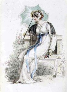 Robe de promenade, planche de mode de Ackermann