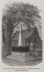 Tombe de Waller à Beaconsfield, Buckinghamshire, récemment restaurée - English School
