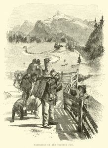 Voyageurs sur le col du Brenner