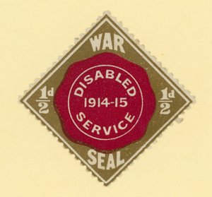 Sceau de guerre - service des invalides 1914-1915 - English School