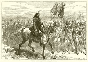 Warren Hastings passant en revue les colonnes de Pearse - English School