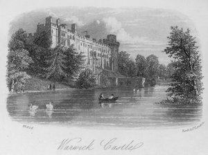 Château de Warwick (gravure) - English School