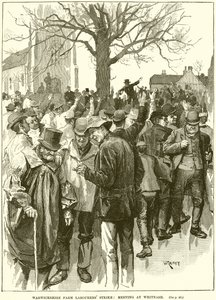 Grève des ouvriers agricoles du Warwickshire : Réunion à Whitnash - English School