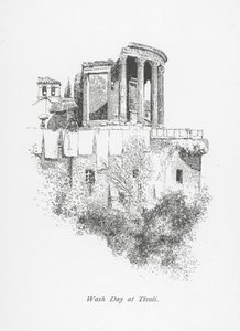 Journée de lavage à Tivoli (litho) - English School