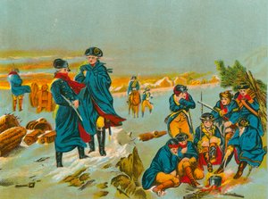 Washington et Lafayette à Valley Forge