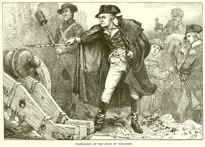 Washington au siège de Yorktown - English School
