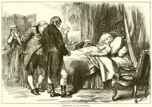 Washington sur son lit de mort - English School