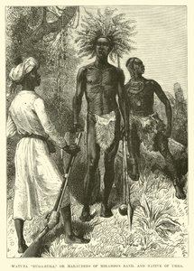 Watuta Ruga-Ruga, ou maraudeurs de la bande de Mirambo, et natif d