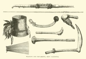 Armes et ornements, Nouvelle-Calédonie - English School