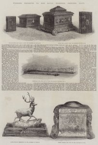 Cadeaux de mariage à Son Altesse Royale la Princesse Alice (gravure) - English School