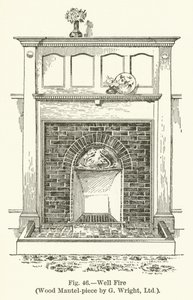 Cheminée en bois par G Wright