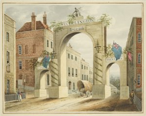 Arc de triomphe de Wellington, en haut de Park Street, Bristol - English School