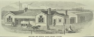 Gare de West End et Crystal Palace, Queenstown Road - English School