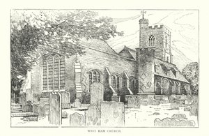 Église de West Ham (gravure) - English School
