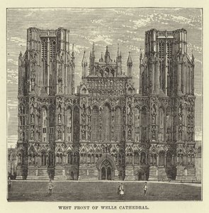 Façade ouest de la cathédrale de Wells - English School