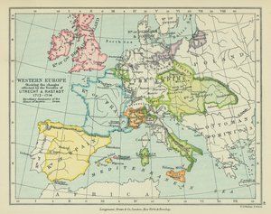 Europe occidentale montrant les changements apportés par les traités d