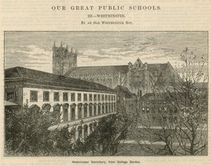 Dortoir de Westminster, depuis le jardin du collège