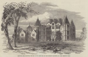 Westwood, près de Droitwich, la résidence du très honorable Sir John Somerset Pakington, MP (gravure) - English School