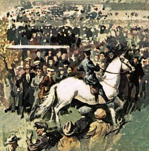 Cheval blanc à la finale de la Coupe de 1923 à Wembley - English School
