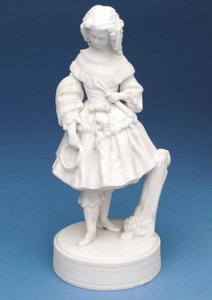 Figure en parian blanc d