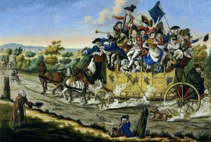 Les Vacances de la Pentecôte, pub. par Carington Bowles, 1783 - English School