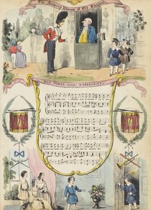 Qui vient ici; Un grenadier, vers 1850 - English School