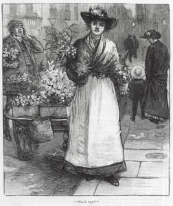 "Qui achètera " (gravure) - English School