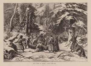 Sports sauvages de Russie, I, Prendre la peau (gravure) - English School