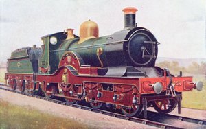 Wilkinson du Great Western Railway, illustration de The Book of the Locomotive par G. Gibbard Jackson, publié en 1924 - English School