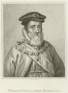 William Cecil, Lord Burleigh (gravure) - English School