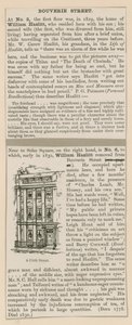 William Hazlitt et 6 Frith Street - English School
