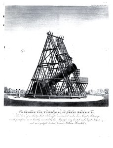 Le télescope de quarante pieds de William Herschel - English School